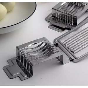 Multifunctional Stainless Steel Egg Slicer for Hard Boiled Eggs Heavy Duty, Safe Egg Cutter, Kiwi Slicer, Banana Slicer