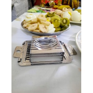 Multifunctional Stainless Steel Egg Slicer for Hard Boiled Eggs Heavy Duty, Safe Egg Cutter, Kiwi Slicer, Banana Slicer