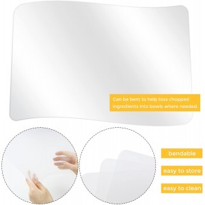 Tecmisse 30 PCS Plastic Placemat Heat Resistant Washable Table Mats, Clear Placemats for Table, Dining, Kitchen, Crafting and Shelf Liner, 17 x 11 Inch