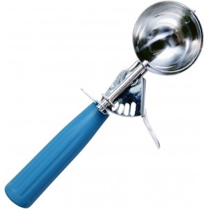 Stainless Steel Ice Cream Scoop Set Dishers Scoops Cookie Scoop Set Food Scoop, Right Handed Scoop, Blue Handle (2.48 Inch)