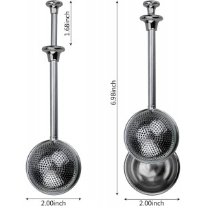 Powder Sugar Shaker Sifter Duster Baker's Dusting Wand Dispenser for Flour Spices Sugar Tea Strainer Steeper Tea Balls for Loose Tea