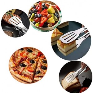 Serving Tong Kitchen Tongs,Buffet Tongs, Stainless Steel Food Tong Serving Tong,small tongs 6 Pack (7 Inch)