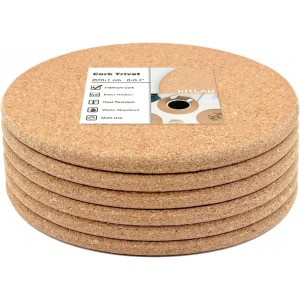 Cork Trivet, 6 Pack High Density Thick C...