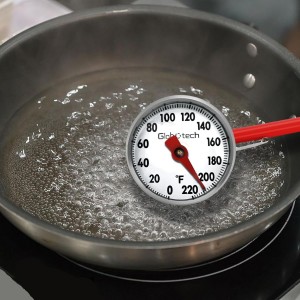 Kitchen Food-Cooking Meat Coffee Thermometer – Pocket Espresso Thermometer for Milk Foam Frothing Chocolate Water Temperature Stainless Steel 1