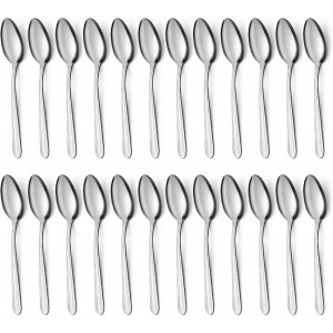 BEWOS 24 Pieces Teaspoons, 6.2 Inches St...
