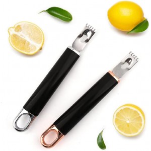 Lemon Zester Lemon Zester Peeler Stainless Steel Lemon Slice Kitchen Tool for Lemon Orange Citrus Fruit Grater Pack of 2