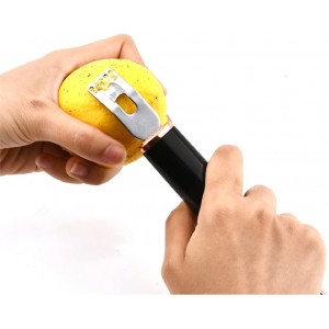 Lemon Zester Lemon Zester Peeler Stainless Steel Lemon Slice Kitchen Tool for Lemon Orange Citrus Fruit Grater Pack of 2