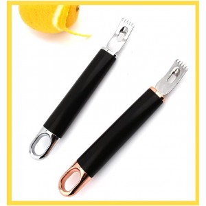Lemon Zester Lemon Zester Peeler Stainless Steel Lemon Slice Kitchen Tool for Lemon Orange Citrus Fruit Grater Pack of 2