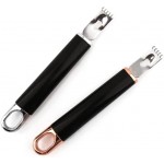 Lemon Zester Lemon Zester Peeler Stainless Steel Lemon Slice Kitchen Tool for Lemon Orange Citrus Fruit Grater Pack of 2