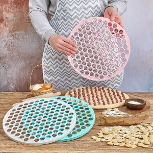 Pratic Circle (Small Holes) Ravioli Mold for Small Ravioli (121 small dough rounds) - 12.5