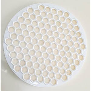 Pratic Circle (Small Holes) Ravioli Mold for Small Ravioli (121 small dough rounds) - 12.5