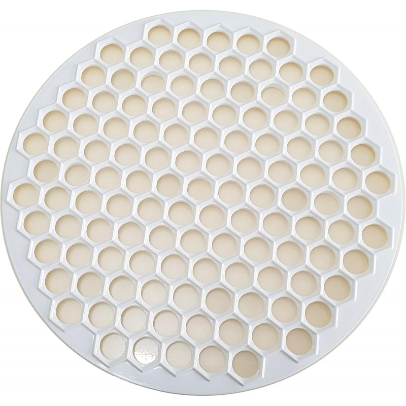 Pratic Circle (Small Holes) Ravioli Mold for Small Ravioli (121 small dough rounds) - 12.5