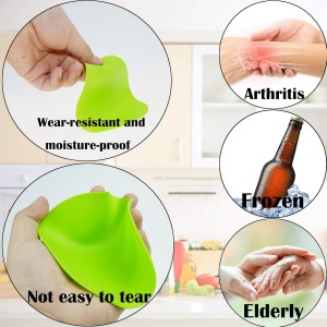 Rubber Jar Opener Gripper Pad-Jar Opener for Weak Hands-Silicone Heat Insulation Pad Round-Rubber Grippers for Opening Jars