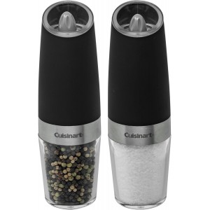 Cuisinart CSS-2424 Gravity Salt and Pepper Spice Mill with Blue LED Light, 2/3 Cup Capacity