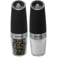 Cuisinart CSS-2424 Gravity Salt and Pepper Spice Mill with Blue LED Light, 2/3 Cup Capacity