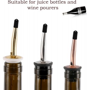 RYKOMO 200 Pack Pourers Spouts Covers Liquor Spout Covers Olive Oil Dust Rubber Caps for Liquor Olive Oil Bottles