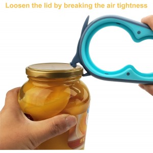 Latest Jar Opener and 5 in 1 Bottle Opener with Rubber Jar gripper Pad Ideal for Seniors with arthritis Weak Hands and Low Strength