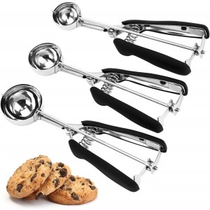 Cookie Scoop Set, 3Pcs Ice Cream Scoop, ...