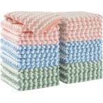 JOYMOOP 18 Pack Microfiber Cleaning Cloth, Kitchen Towels for Dish Drying Washing, Absorbent Streak Free Lint Free Rags for Cleaning, Reusable and Washable Towels - 10