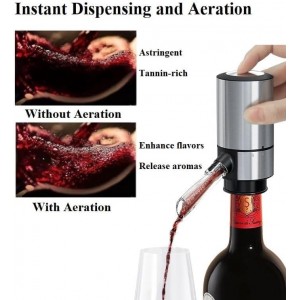 Electric Wine Aerator, CorporateGiftPro Electric Wine Decanter, Wine Dispenser, Wine Pourer, Wine Accessories Sprout Pourer and Wine Gifts for Wine Lovers
