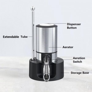 Electric Wine Aerator, CorporateGiftPro Electric Wine Decanter, Wine Dispenser, Wine Pourer, Wine Accessories Sprout Pourer and Wine Gifts for Wine Lovers