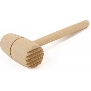 Meat & Poultry Tenderizer, raw wood uncoated natural European beechwood