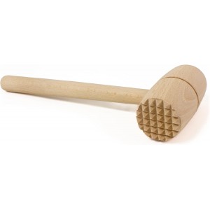 Meat & Poultry Tenderizer, raw wood uncoated natural European beechwood