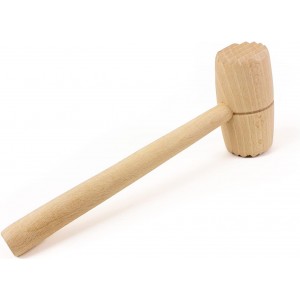 Meat & Poultry Tenderizer, raw wood uncoated natural European beechwood