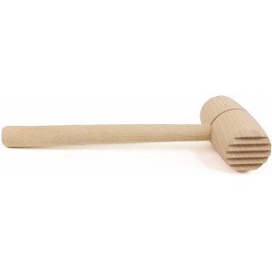 Meat & Poultry Tenderizer, raw wood uncoated natural European beechwood