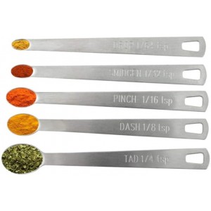 Mini Measuring Spoons Set,Stainless Steel Measuring Spoons Set (Set of 5)