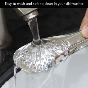 6 Pack Buffet Tongs,Stainless Steel Serving Tongs Serving Utensils 7Inch