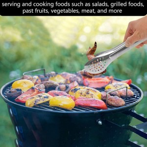 6 Pack Buffet Tongs,Stainless Steel Serving Tongs Serving Utensils 7Inch