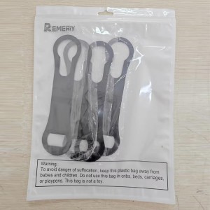 Remerry 4 Pcs Bottle Opener and Pour Spout Remover Flat Bar Key Stainless Steel Bar Speed Opener for Wine Bottle Double Ended Beer Bartenders Kitchen (Black)