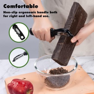 Rainspire Vegetable Peeler Potato Peelers for Kitchen, Sharp Stainless Steel Blades Veggie, Comfortable Handle Fruit Peeler, Carrot Peeler Apple Peeler Dishwasher Safe Black, 1-Pack