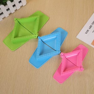 Triangle Hinged Mould Press, 3pcs Dumpling Maker, Manual Operation, Stainless Steel, 3 Sizes, Arc Design, Dishwasher Safe