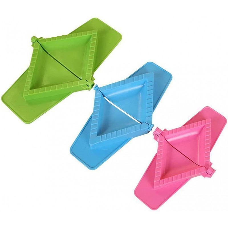 Triangle Hinged Mould Press, 3pcs Dumpling Maker, Manual Operation, Stainless Steel, 3 Sizes, Arc Design, Dishwasher Safe