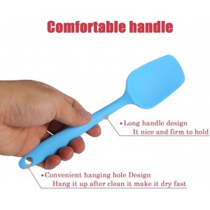 Silicone Spatula Set, Rubber Spoon Spatula for Baking, Heat Resistant Cooking Utensil, Flexible Silicone Spoon Baking Mixing Tool Cooking Gadget (4-Piece)