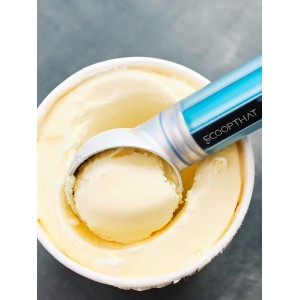 ScoopTHAT Radii Warming Ice Cream Scoop, Silver/Blue