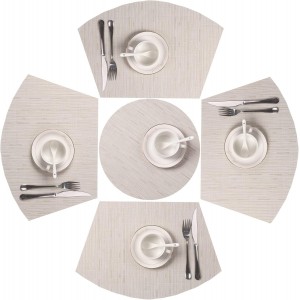 SHACOS Small Round Table Placemats Set o...