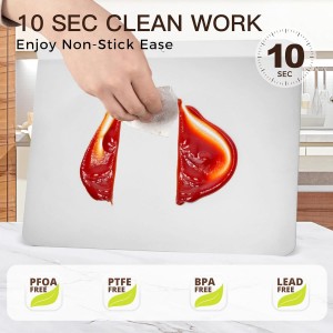 HONGBAKE 2 Pieces Large Flat Cookie Sheet No Edges, Nonstick Insulated Baking Pan, Commercial Oven Trays for Cooking, 16