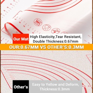 Qidoe Silicone Baking Mat, 16