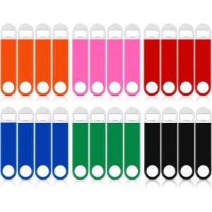 24 Pack Stainless Steel Flat Bottle Open...