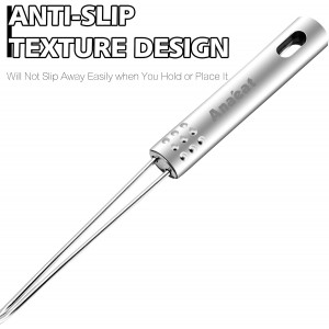 Anaeat Stainless Steel Spider Skimmer, Set of 3 Professional Kitchen Pasta Strainer Spoon with Long Handle - Asian Strainer Ladle Wire Skimmer Spoons for Cooking and Frying (4.5