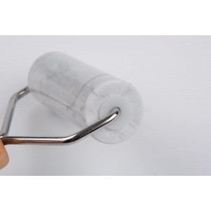 Tianman Small Marble Rolling Pin Pizza Roller, Marble Dough Roller Non-Stick T-Type, For Cake Baking Tortilla Fudge Pizza Cookies and Other Kitchen Baking Cooking (Type 2 White).