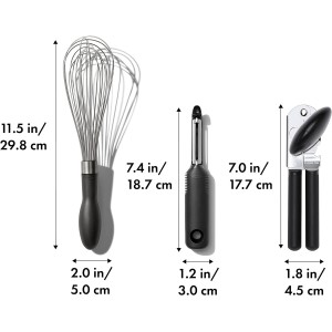 OXO Good Grips Stainless Steel Essential 3-Piece Kitchen Gadget Set