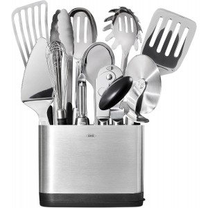 OXO Steel Piece Utensil Set, 15 PC, Stai...