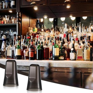 Chengu 36 Pieces Liquor Bottle Covers Pour Spout Covers Bar Toppers for Bottles Universal Pour Dispenser Dust Translucent Silicone Rubber Spout Caps for Bar Home Kitchen Tools Supplies (Black)