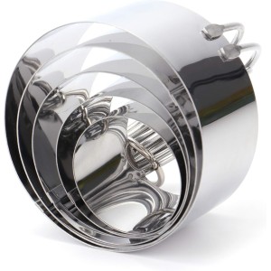 Tosnail Pastry Cutter, Dough Blender, 3 Cup Flour Sifter and Biscuit Cutter, 8 Pieces Stainless Steel Professional Dough Tools for Baking Cookies and Donuts