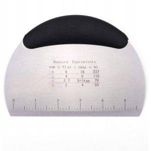 Tosnail Pastry Cutter, Dough Blender, 3 Cup Flour Sifter and Biscuit Cutter, 8 Pieces Stainless Steel Professional Dough Tools for Baking Cookies and Donuts