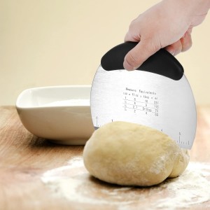 Tosnail Pastry Cutter, Dough Blender, 3 Cup Flour Sifter and Biscuit Cutter, 8 Pieces Stainless Steel Professional Dough Tools for Baking Cookies and Donuts